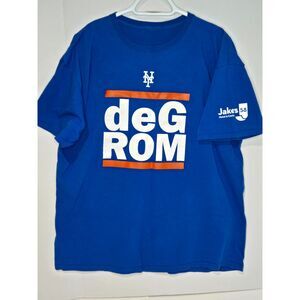 New York Mets Jacob deGrom Promo T-Shirt | Jake's 58 | Men's Size L | Royal Blue